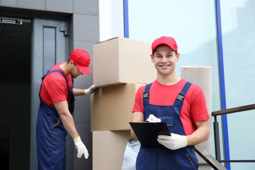 Professional furniture removal team preparing for pick-up in Kennington