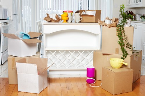 Organized packing process for a Kennington move